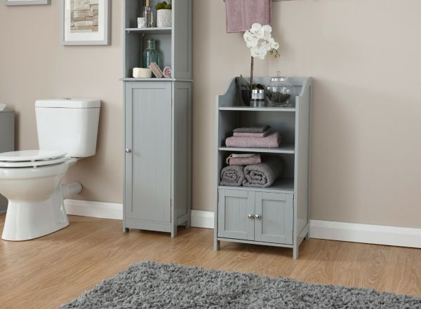 COLONIAL 2 DOOR DELUXE CUPBOARD GREY