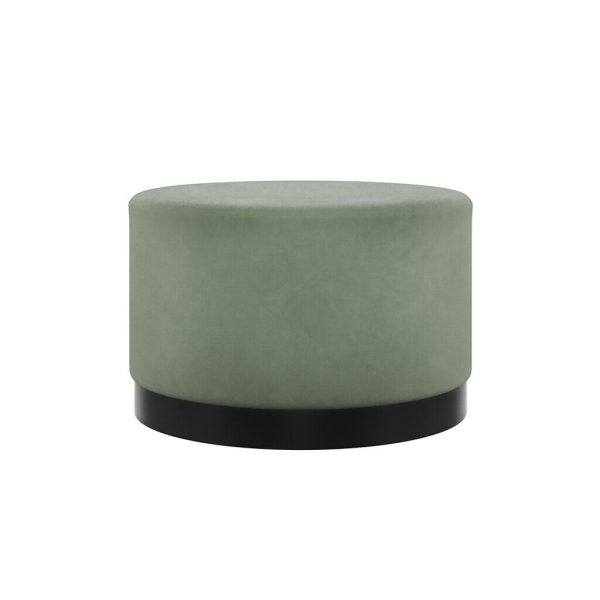 LARA SEAT FOOTSTOOL LARGE LARA POUFFE LIVING ROOM BEDROOM SAGE VELVET - Image 4