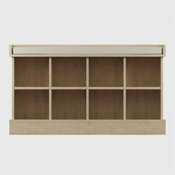 OAK Kempton Hallway Shoe Storage Unit Holds 8 Pairs - Image 4