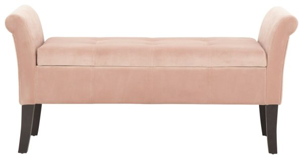 Osborne Fabric Ottoman Storage Seating Bench WINDOW SEAT BLUSH - Image 4