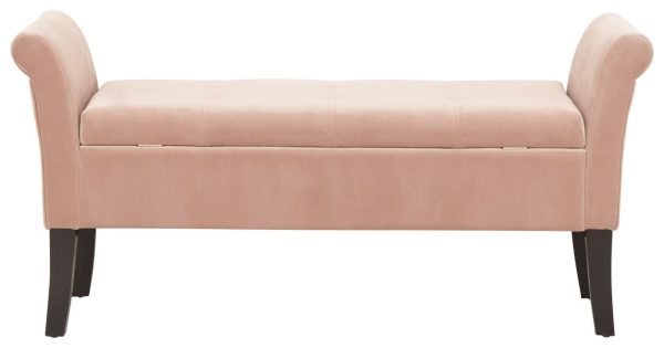 Osborne Fabric Ottoman Storage Seating Bench WINDOW SEAT BLUSH - Image 9