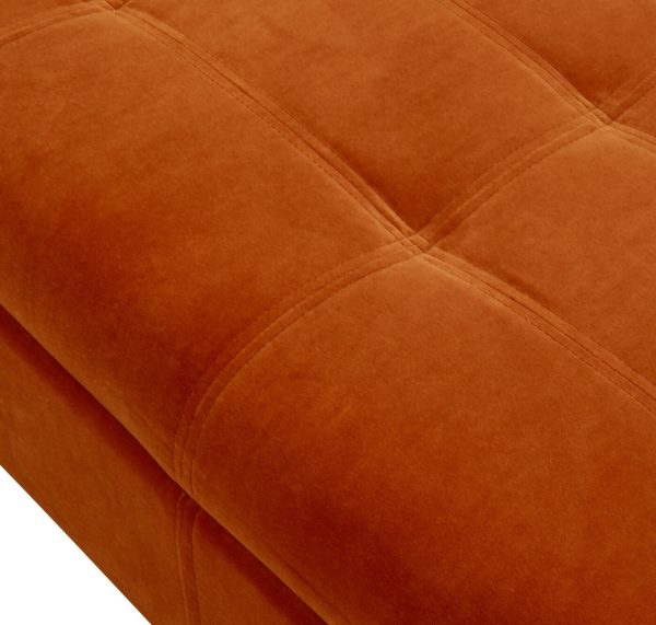 Osborne Fabric Ottoman Storage Seating Bench WINDOW SEAT RUSSET - Image 11