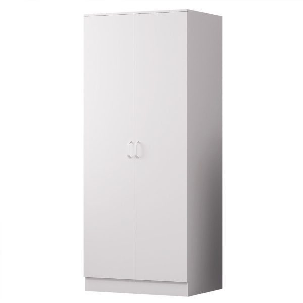 WHITE 3 Piece Wardrobe Set Bedside 4 Drawer Chest of Drawers Bedroom Furniture - Image 3