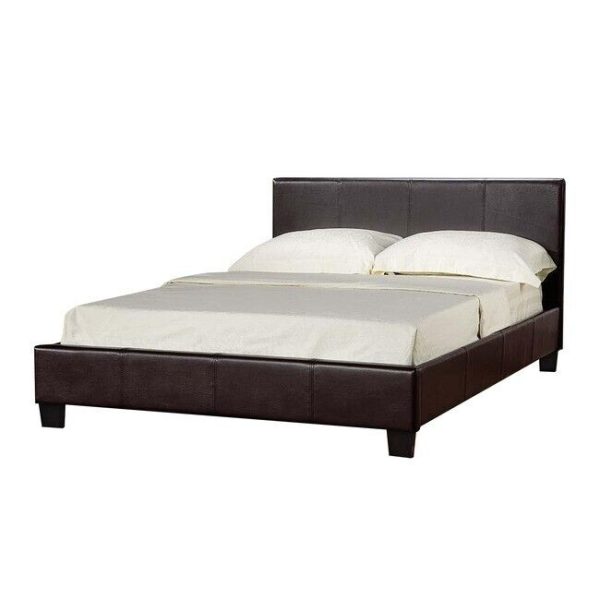 5ft King Size bed Faux Leather End lift up Bed BLACK mattress not included - Image 3