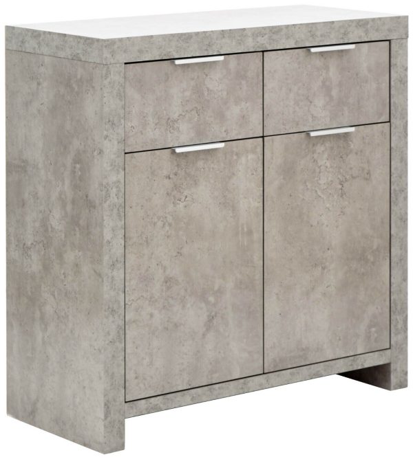 Bloc Compact sideboard - Concrete Effect Grey - Cool Design - Image 3