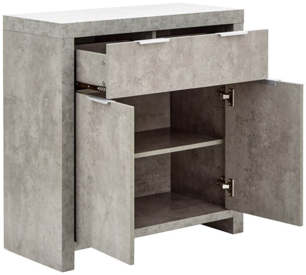 Bloc Compact sideboard - Concrete Effect Grey - Cool Design - Image 4