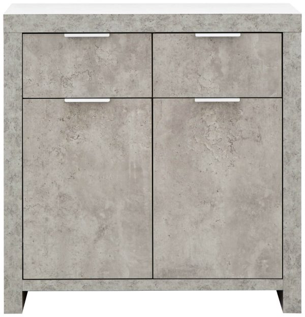 Bloc Compact sideboard - Concrete Effect Grey - Cool Design - Image 5