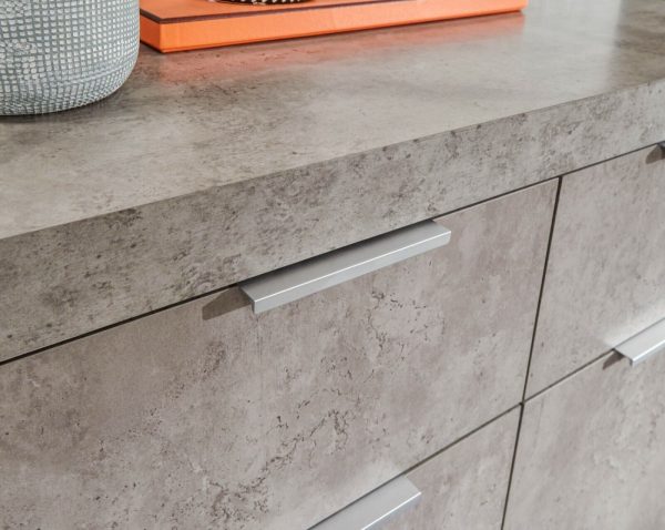 Bloc Compact sideboard - Concrete Effect Grey - Cool Design - Image 8