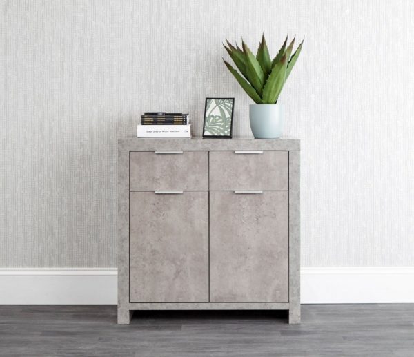 Bloc Compact sideboard - Concrete Effect Grey - Cool Design - Image 10