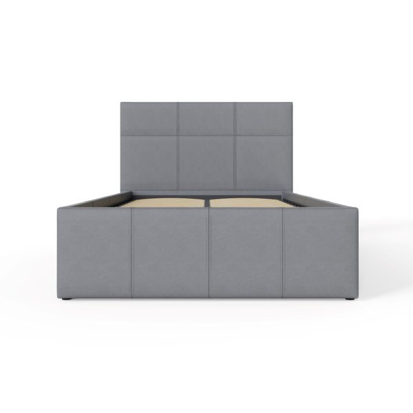 Grey Side Lift 3ft Single faux leather ottoman storage bed gas lift up - Image 7