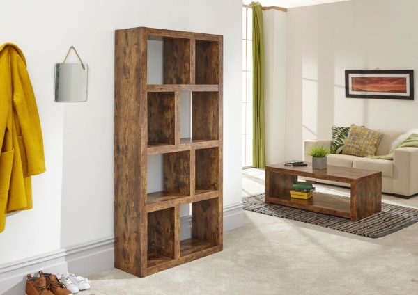 Jakarta Mango Tall Open Shelving Shelf unit Bookcase Living room range - Image 6