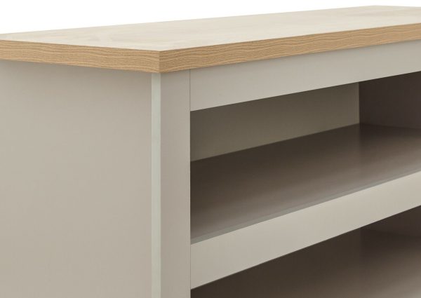 Lancaster 2 Shelf Shoe Storage bench Unit Grey Oak Simple design - Image 8