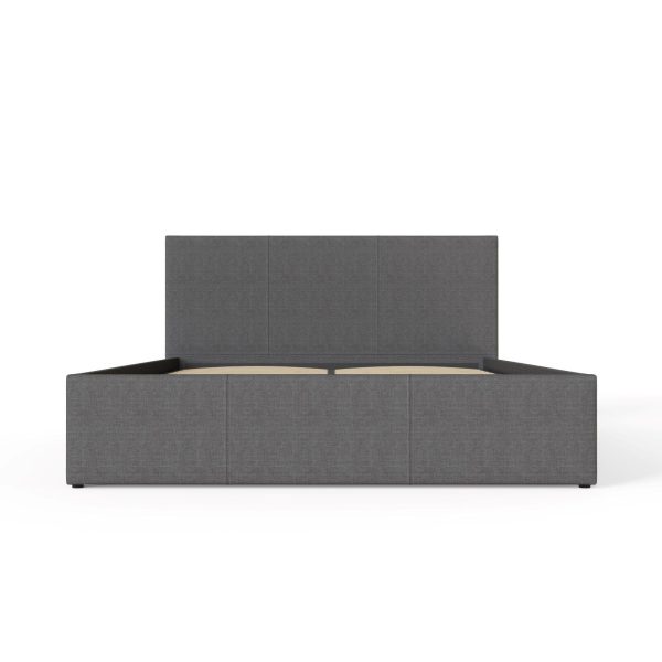 Silver Side Lift 4ft 6 Double Ottoman Quality Fabric gas lift up storage bed - Image 7