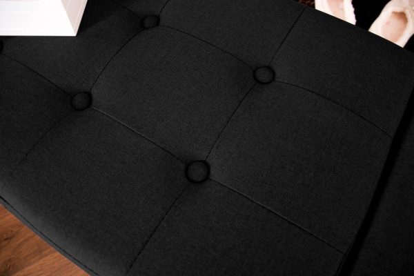 Verona Ottoman Seat Luxurious soft Black Faux Leather storage Bedding Box - Image 4