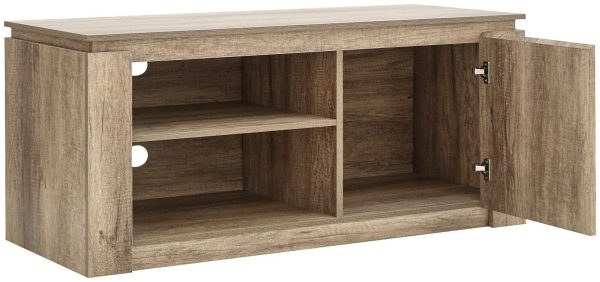 Canyon Compact TV unit stand cabinet Oak 3D effect Veneer - Image 5