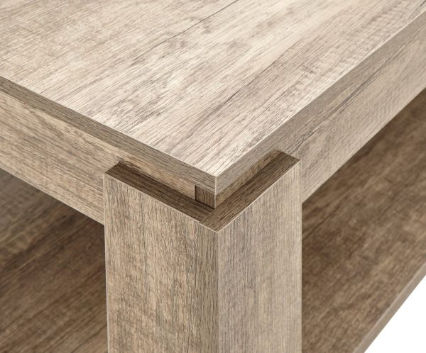 Canyon Oak Veneer Coffee Side Table Unique 3D finish for an individual look - Image 5