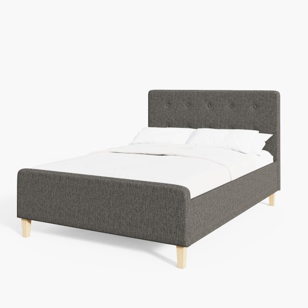 Dark Grey Ashbourne Side Lift up 5ft King Ottoman bed solid base Fabric - Image 11