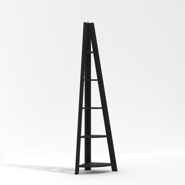 TIVA CORNER LADDER SHELVING IN BLACK - Image 3