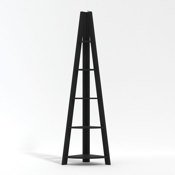 TIVA CORNER LADDER SHELVING IN BLACK - Image 4