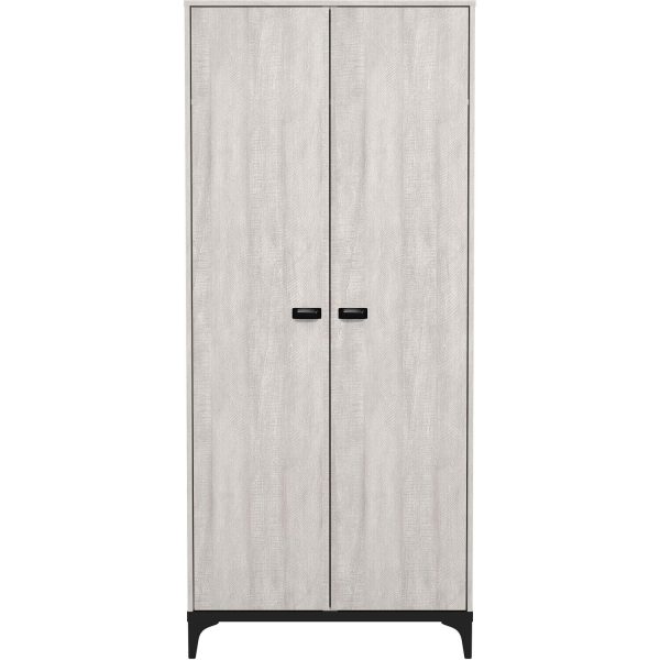 Truro 2 door Wardrobe, Quality materials Dusty Grey Oak 180 x 79 x 51 - Image 4