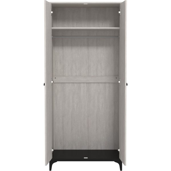 Truro 2 door Wardrobe, Quality materials Dusty Grey Oak 180 x 79 x 51 - Image 5