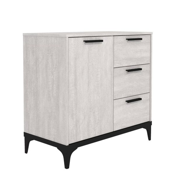 Truro Compact Sideboard, Dusty Grey Oak, Quality Materials Living Room Hallway - Image 6