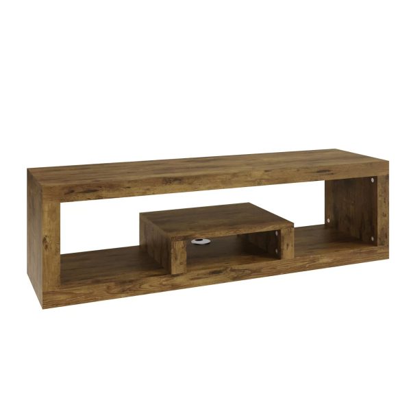 GFW Jakarta Wall Mount Floor Lowboard TV Unit Storage Living Room Bedroom Mango - Image 3