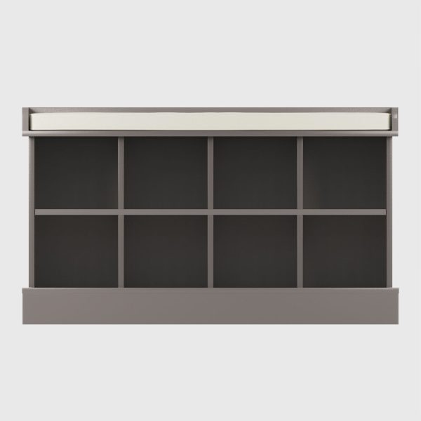 GREY Kempton Hallway Shoe Storage Unit Holds 8 Pairs - Image 4