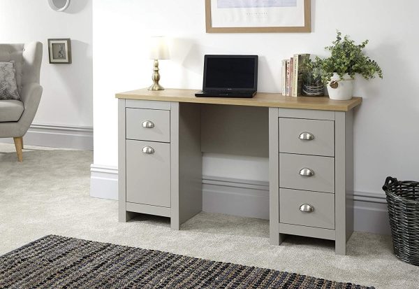 Lancaster Bedroom Furniture Study Desk  - Grey