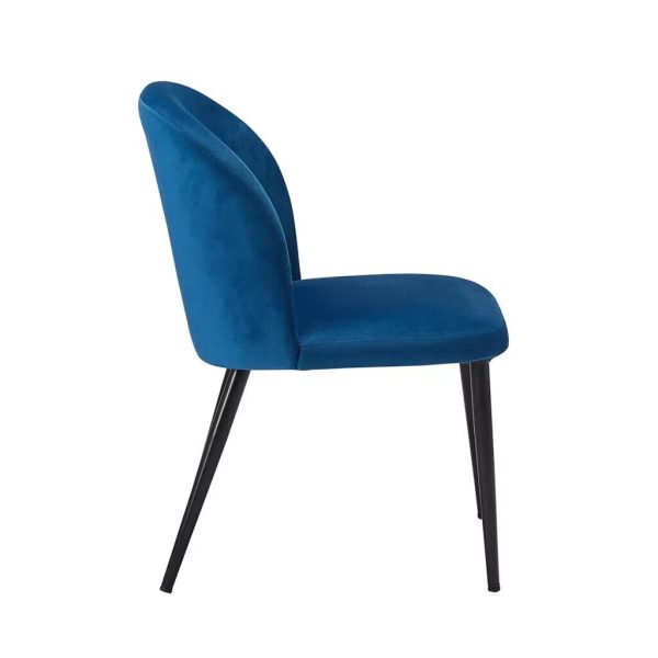 Pair of Zara Dining chairs Bedroom Lounge Dining Occasional chairs Blue - Image 3