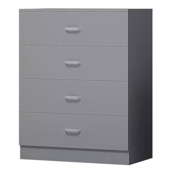 Tunis 4 Drawer Chest Of Drawers Matt Metal T-Bar Handles 90 x 70 x 41 - Image 4