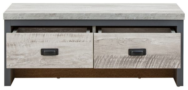 BOSTON 2 DRAWER COFFEE TABLE GREY loft studio apartment furniture - Image 4