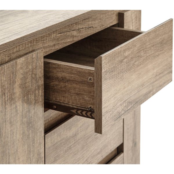 Canyon 1 Door 3 Drawer Multi unit Sideboard Oak Veneer 3D finish - Image 6