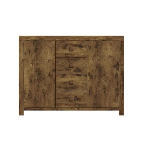 Jakarta Large Sideboard Cabinet Living Room 4 Drawers 2 Doors Living Room Mango - Image 4