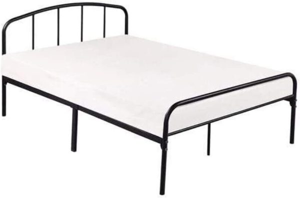 Low Foot End Metal Bedframe Black 4FT Small Double- also in white and more sizes