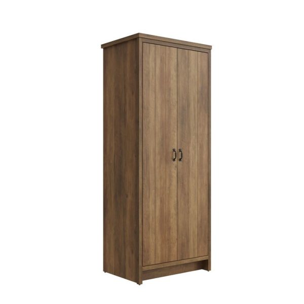 Boston 3 Piece Set 2 Door Wardrobe 4 drawer chest Bedside cab Knotty Oak Design - Image 4