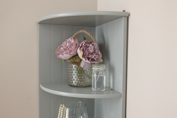 COLONIAL CORNER WALL SHELF UNIT GREY - Image 4