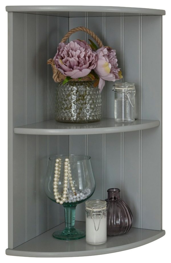 COLONIAL CORNER WALL SHELF UNIT GREY - Image 6