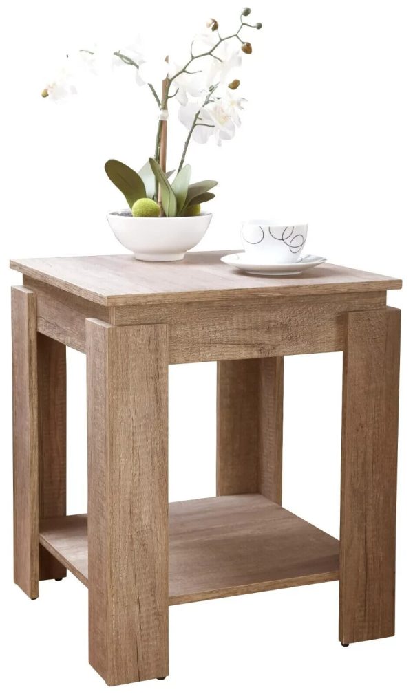 Canyon Oak Veneer Lamp Side Table Unique 3D finish for an individual look - Image 8