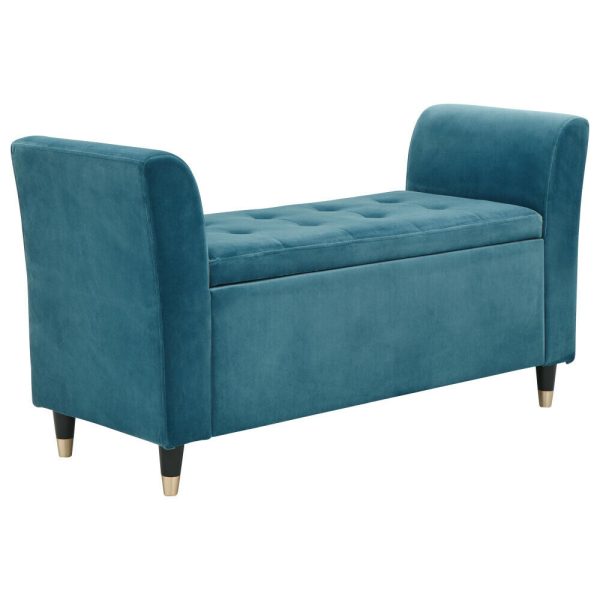 Genoa Window Seat Luxurious Teal Chenille Fabric