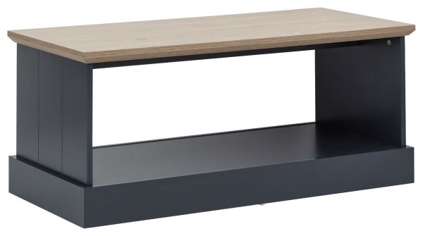 KENDAL COFFEE TABLE WITH SHELF SLATE BLUE - Image 3