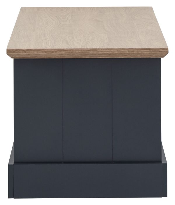 KENDAL COFFEE TABLE WITH SHELF SLATE BLUE - Image 6