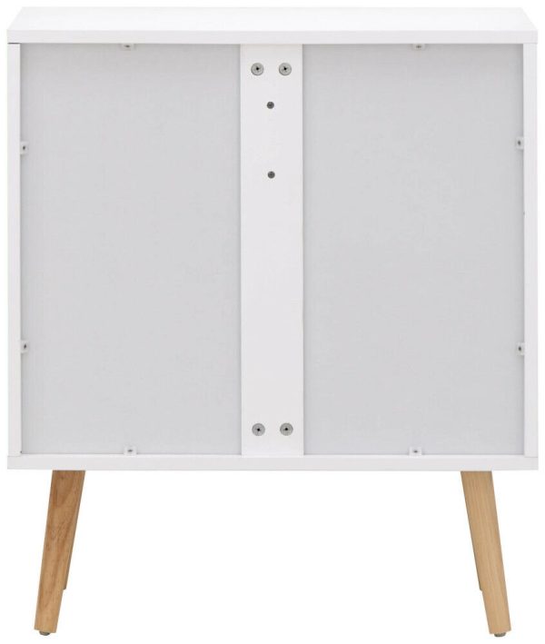 Nyborg Scandinavian Style Bedroom Furniture 2+2 DRAWER CHEST WHITE - Image 8