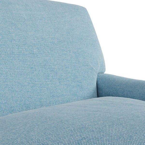 Plumpton Duck Egg Blue Chair In soft chenille COLLECT (footstool not included) - Image 3