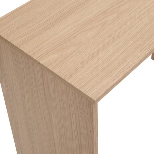 Simple office Computer Desk Dressing Table Dresser - Oak - Image 5