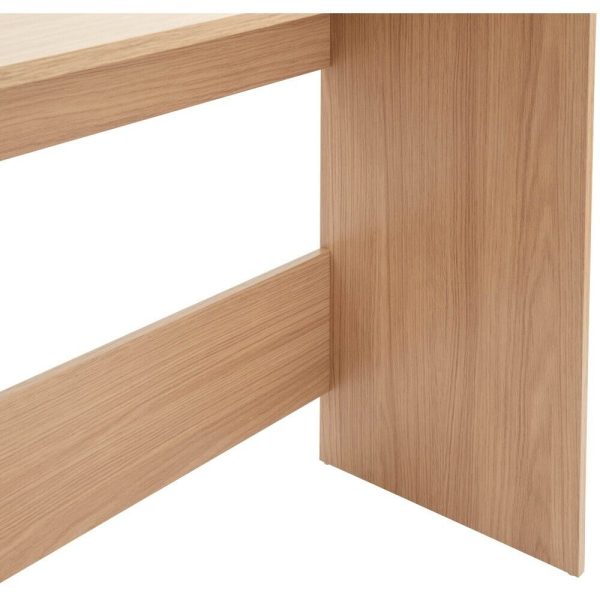 Simple office Computer Desk Dressing Table Dresser - Oak - Image 6