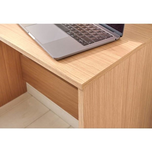 Simple office Computer Desk Dressing Table Dresser - Oak - Image 7