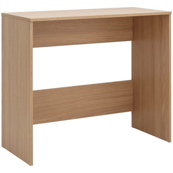 Simple office Computer Desk Dressing Table Dresser - Oak