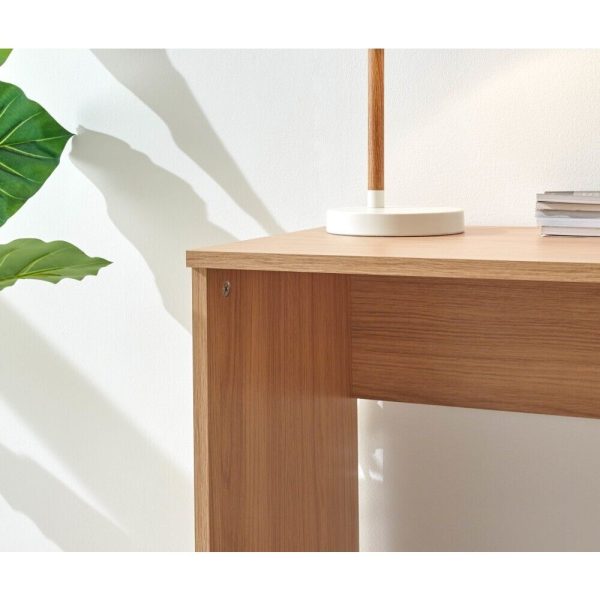 Simple office Computer Desk Dressing Table Dresser - Oak - Image 8