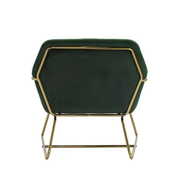 ARMCHAIR STATEMENT CHAIR SEAT CHARLES VELVET RACING GREEN Minor graded stunning - Image 6